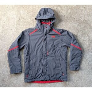 The North Face Mens Large Coat Graphite Komper Insulated‎ Softshell Jacket Gray